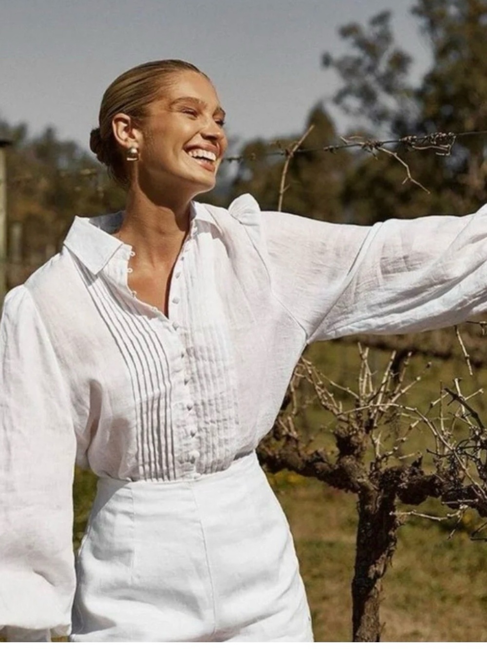 Dissh white Jessie linen shorts - Picture 4 of 4
